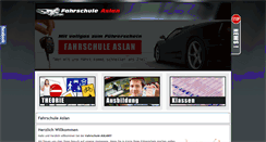 Desktop Screenshot of fahrschule-aslan.com