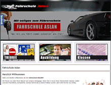 Tablet Screenshot of fahrschule-aslan.com